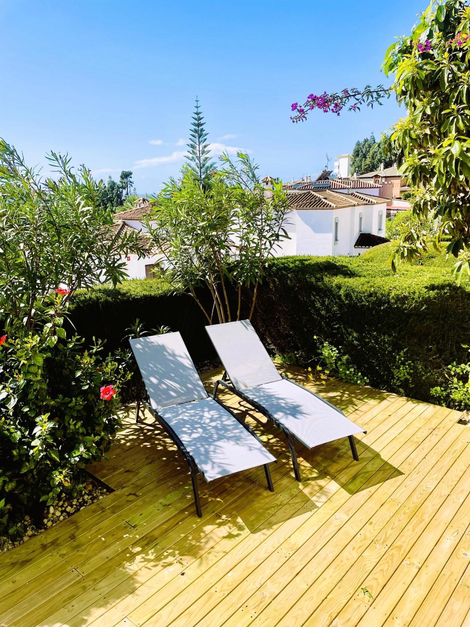 Modern Garden Apartment With A Fantastic Sea View And A Private Garden Sitio de Calahonda Exteriér fotografie